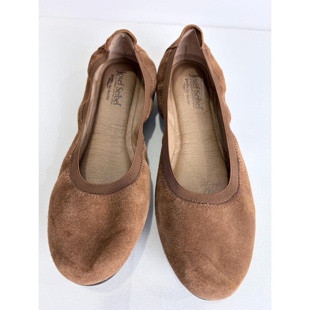 Josef Seibel Brown Suede Ballet Flats Comfort Walking Shoes European‎ Minimal 42